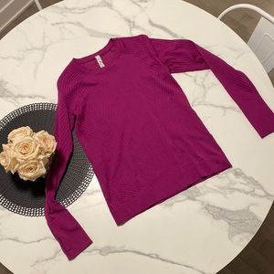 Purple long sleeve shirt